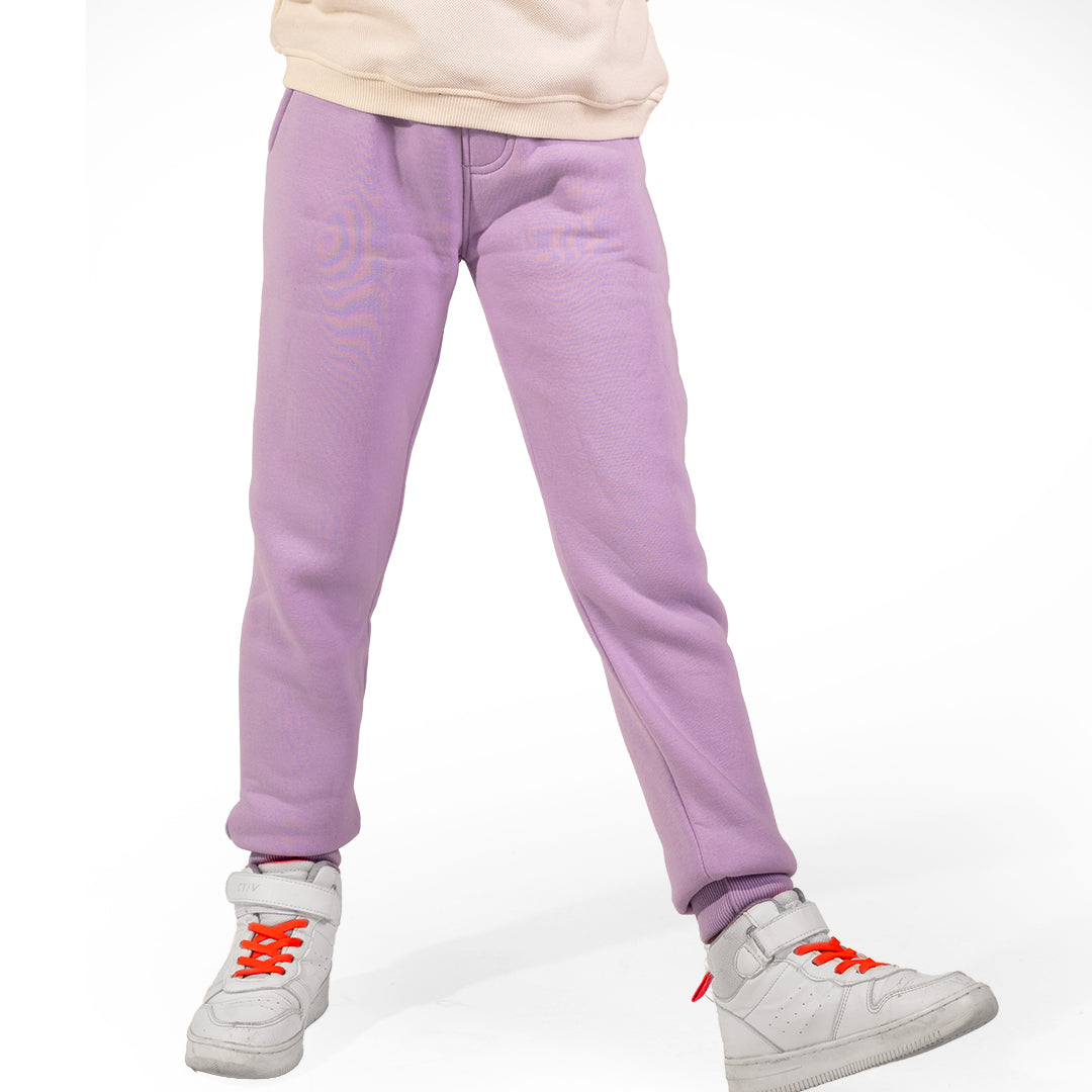Purple melton  fleece pant