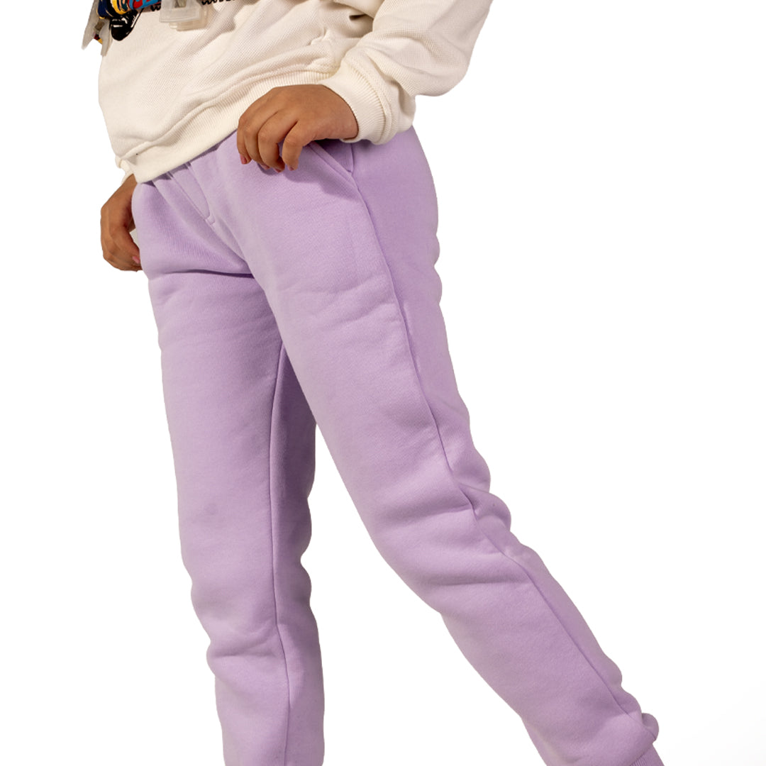 Purple melton  fleece pant